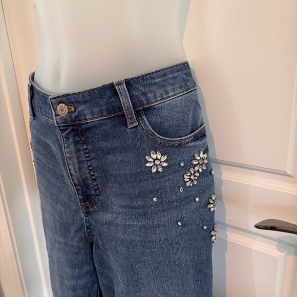 Talbots Flawless 5-Pocket Jeans Ankle length Size 14 NWT - Picture 3 of 5